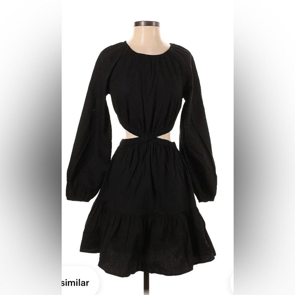 Gap cutout black dress